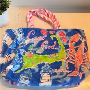Lilly Pulitzer Cape Cod Tote Bag - Blue, Green, Pink